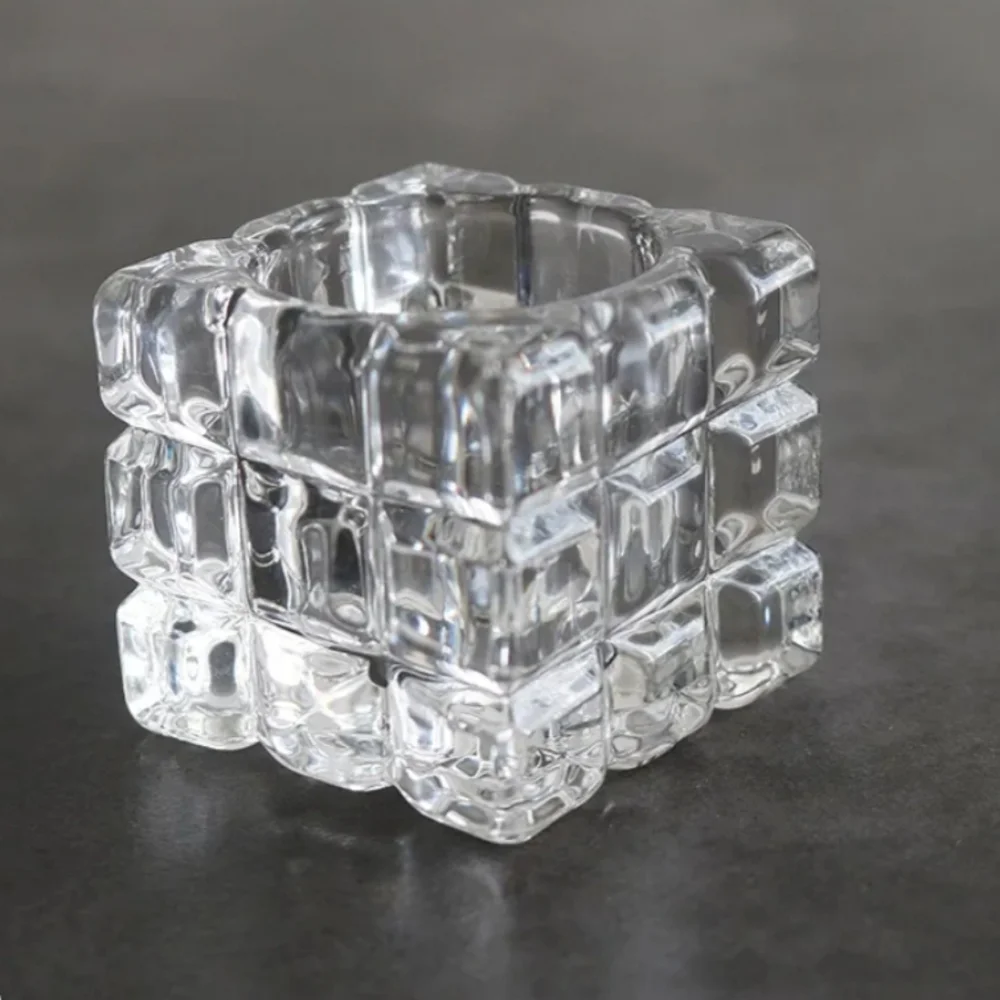 2 Decorative Glass Toothpick Holders